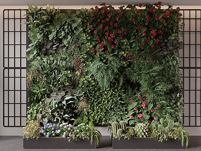现代垂直绿化垂直绿化 绿植墙 植物墙 花箱 花池 垂直绿化