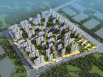 现代主义小高层住宅楼 现代住宅