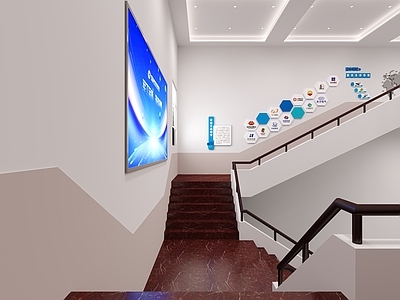 现代简约其他办公空间 展厅 办公 楼梯 公司发展历程