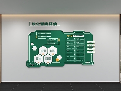 现代简约党政机关 现代企业文化墙 展示墙 标语 口号 宣传栏