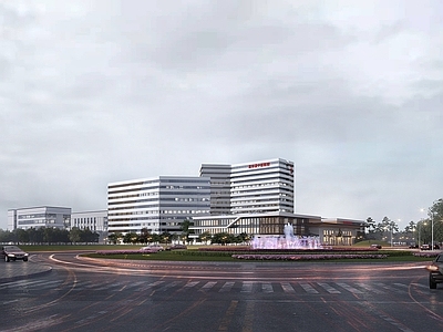 现代主义其他公共建筑 中医院 现代中医院