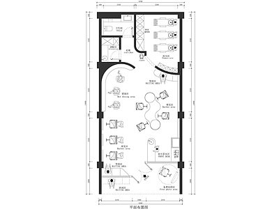 理发店 理发店平面图