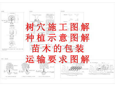 其他景观 施工图解 绿化说明