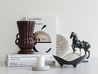 中古摆件组合 摆件组合 书籍饰品 桌面摆件 茶几摆件