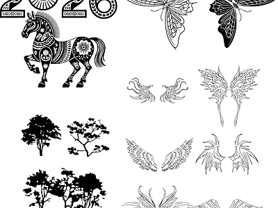其他图库 线条 贴图 花纹 中式