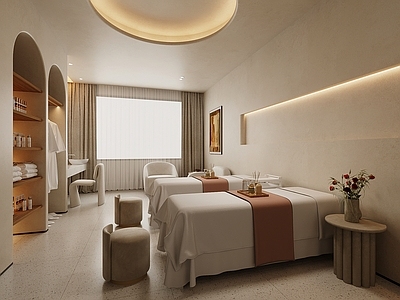 侘寂美容院 SPA 按摩室 美容