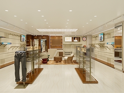 奶油风服装店 服装店 男装