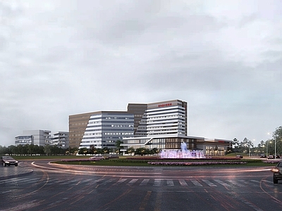 现代主义其他公共建筑 现代中医医院