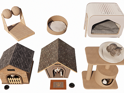原木风宠物用品 猫爬架宠物用品