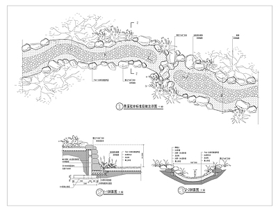 其他建筑 旱溪做法详图