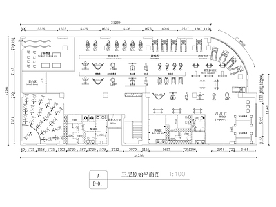 健身房 健身房平面图
