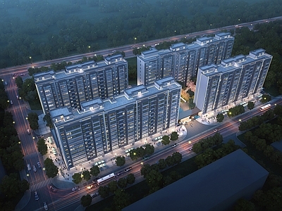 现代简约小高层住宅楼 现代小高层住宅