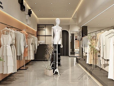 奶油风服装店 服装店 美妆店