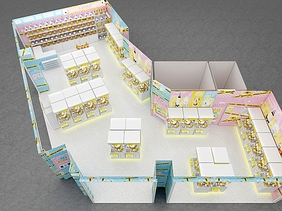 奶油风玩具礼品店