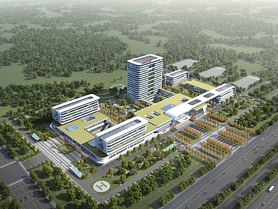 现代主义其他公共建筑 现代医院