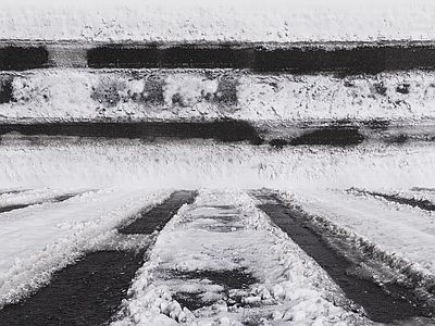 极简主义其他地面  现代雪地 结冰道路  冰冻街道 结冰街道