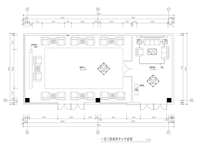接待室 现代接待室施工图