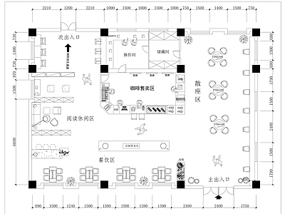 咖啡厅 咖啡厅平面布置图