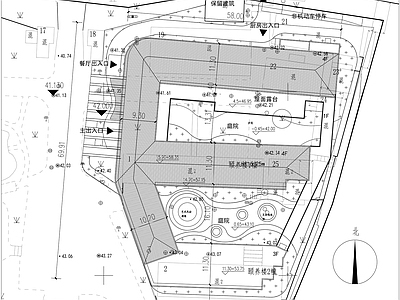 其他公共建筑 养老院平面图