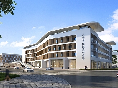 现代主义学校外观 现代学校