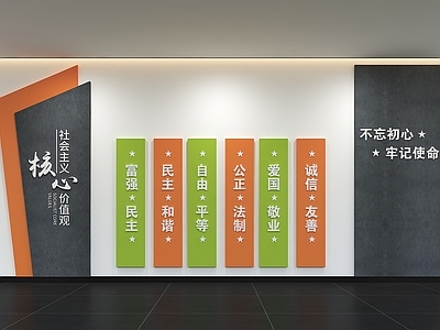 现代简约文化墙 现代企业文化墙 展示墙 标语 口号 宣传栏