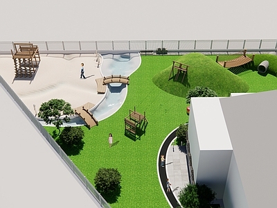 幼儿园景观 包含园建绿化水电