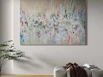 现代简约家居客厅 现代简约抽象挂画