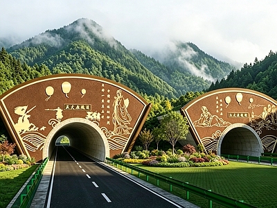 新中式隧道 道路