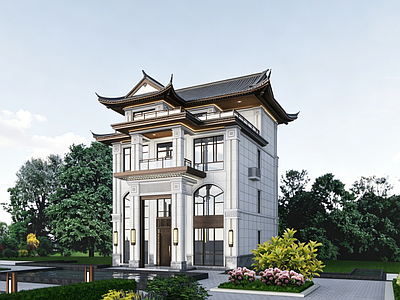 别墅建筑 四层别墅方案