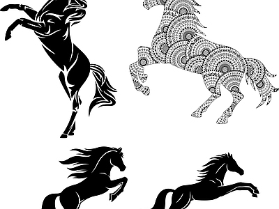 其他图库 剪影 贴图 花纹 纹理 线稿