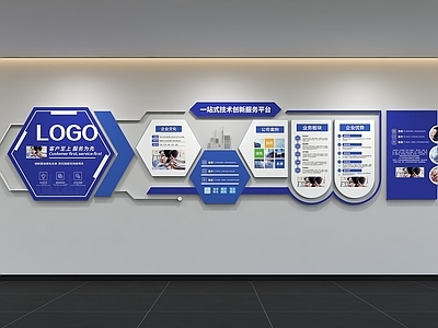 现代简约文化墙 现代企业文化墙 展示墙 办公文化墙 口号 宣传栏
