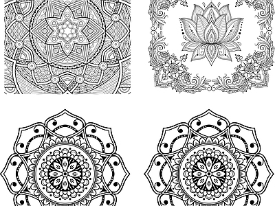 其他图库 花纹 贴图 线稿 欧式 纹理