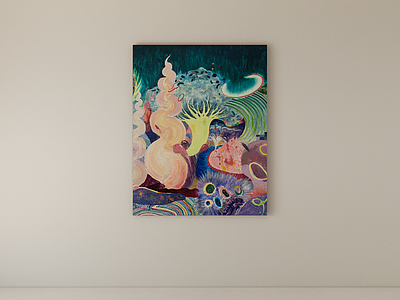 梦幻抽象风挂画 装饰画 挂画