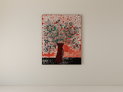 中古风挂画 装饰画 挂画