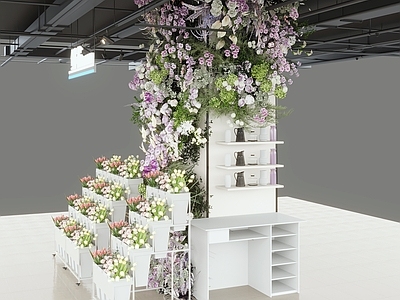 现代简约花店