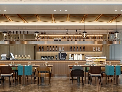 现代轻奢酒店餐厅