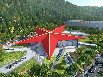 现代主义艺术风格建筑 南泥湾景观