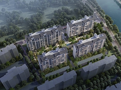 新中式小高层住宅楼 新中式住宅