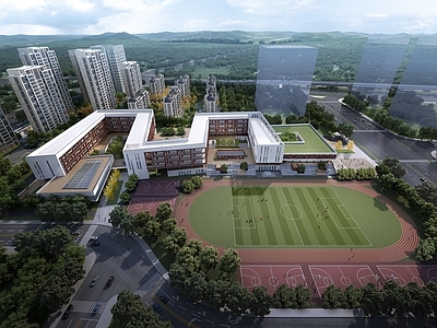 现代学校建筑风格学校