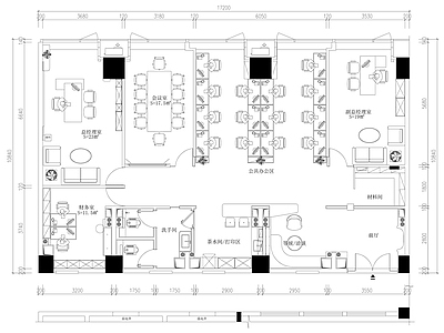 其他办公空间 办公室施工图