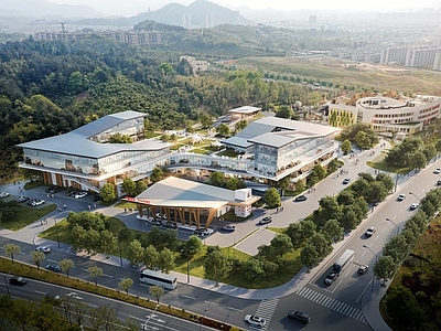现代主义其他公共建筑 现代中式 加油站 商业