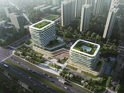 现代主义医院建筑 现代医院 综合卫生院 门诊 疗养 养护