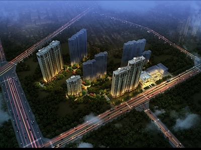 现代主义小高层住宅楼 住宅 万科住宅