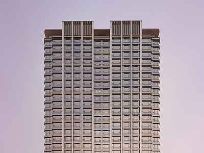 现代小高层住宅楼 豪宅立面 公建化立面 双拼高层立面