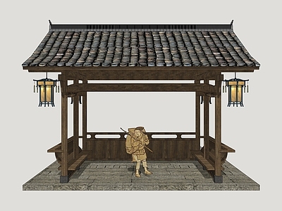 新中式亭子 凉亭 古代凉亭 景亭 亭