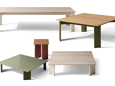 现代简约茶几 Cassina 茶几餐桌组合 户外桌几