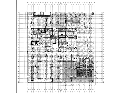 其他公共建筑 医院地库施工图 人防地库施工图