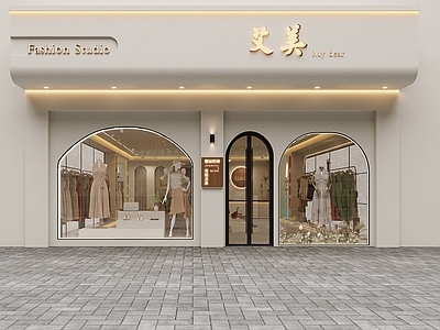 奶油风服装店 服装店