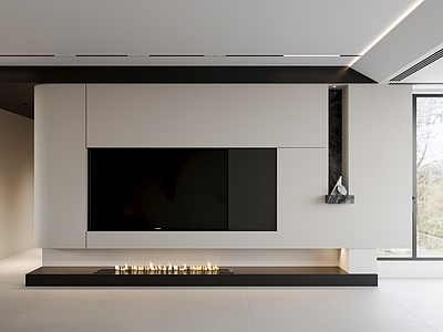 极简电视背景墙