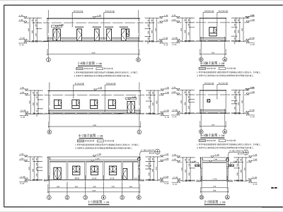 门卫室建筑 门卫建筑平立面图